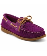 NEW SPERRY TOP-SIDER A/O Purple Woven Suede Boat Shoes - MSRP $130.00! - £39.29 GBP