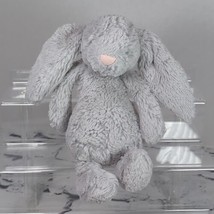 Jellycat London Plush Gray Bunny Stuffed Toy Animal Soft 8&quot; Plush Stuffed Animal - £11.86 GBP