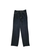 Vintage Calvin Klein Mom Women&#39;s Straight Size 12 Western Dyed Black Jeans - $29.40