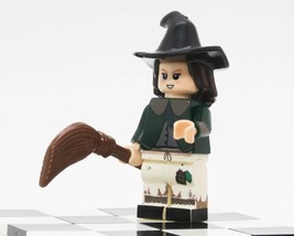 Witch with broom Halloween Minifigures Accessories Building Blocks Toys - $2.99