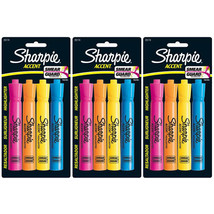 Pack of (3) New Sharpie Accent Tank-Style Highlighters, 4 Colored Highli... - £12.56 GBP
