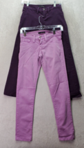 Lot of 2 Flying Monkey Jeans Junior Size 1 Lilac Purple Denim Pockets Skinny Leg - £21.66 GBP