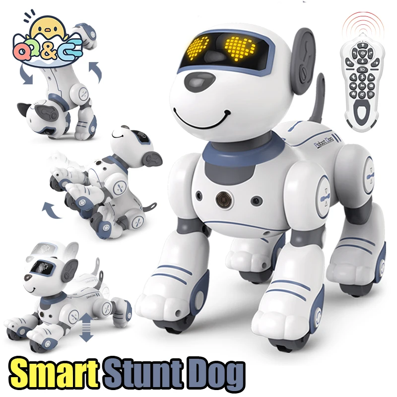 Funny RC Robot Electronic Dog Stunt Puppy Voice Command Programmable Touch-sense - £51.44 GBP+