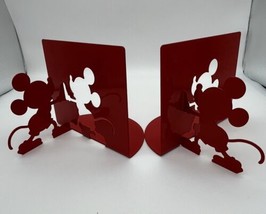 Disney x Michael Graves Moller Design Mickey Mouse Red Bookends Pair - £22.77 GBP