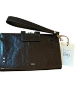 HOBO Black Leather Large Flap Framed Wristlet Wallet NWT - $1,011.91 MXN