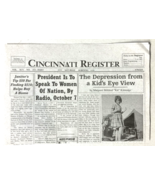(1) American Girl Kit Cincinnati Register Newspapers from Reporter Acces... - $109.54 MXN