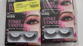 KISS Halloween Limited Edition Funky Vampire False Eyelashes 3 Pairs 91093  - $12.76