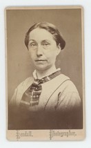 Antique CDV Circa 1870s Lovely Older Woman With Scarf Around Neck Kendall - £7.47 GBP