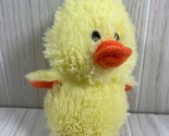 small 6&quot; plush yellow chick chicken duck duckling yellow orange white co... - $6.23