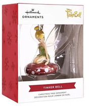 2022 Hallmark Tinkerbell On Mushroom 3.5” Christmas Tree Ornament D Isney New - £15.61 GBP