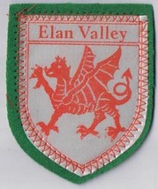 Wales Patch Badge Elan Valley Handpainted Felt Backing 2.5&quot; x 3&quot; - $11.87