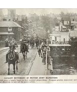 1914 British Horse Cavalry South Western Hotel Windsor WW1 Print Militar... - $49.99