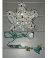 Tree Topper NIB Merry Brite Silver Mini Star with 11 Color Lights for In... - $220.26 MXN