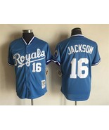 Royals #16 Bo Jackson Jersey Old Style Uniform Sky Blue - $45.00