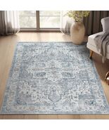 jinchan Washable 3x5 Tribal Area Rug Non Slip Red Blue - €37,41 EUR