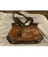 M.C. Madi Claire Faux Crocodile Brown Purse Handbag - £14.07 GBP