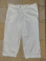 Polo Ralph Lauren Cotton Pants Men&#39;s 38x26 White Drawstring Relaxed Fit ... - $27.16