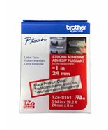 NEW Genuine Brother P-Touch TZe-S151 1" Black Print on Clear Label Tape ... - €21,26 EUR NEW Genuine Brother P-Touch TZe-S151 1" Black Print on Clear Label Tape ... - €21,26 EUR