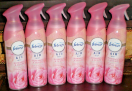 (6) Febreze Air Room Freshener Sprays Romance &amp; Desire 8.8 Oz Each Spray Bottle - £31.62 GBP