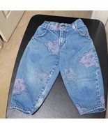 VTG 80s Oshkosh B’Gosh All Over Faded Bears / Hearts Blue Jeans Baby Tod... - $91.23