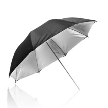 33 Inch Diameter Double Layer Black/Silver Photo Umbrella Lighting Reflector For - £33.03 GBP