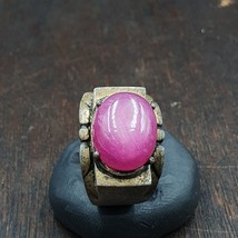 Antique Natural Afghanistan Ruby 925 Sterling Silver Ring - £124.36 GBP