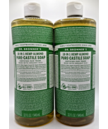 2x Dr. Bronner’s 18-In-1 Hemp Almond Pure-Castile Soap 32 Oz - $48.75