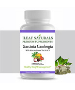 iLeafNaturals Garcinia Cambogia with Matcha Green Tea-1000MG-60 Veggie C... - £12.41 GBP