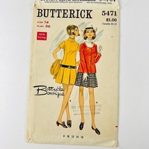 Vintage 1969 Butterick Boutique 5471 Pattern Dress Jacket Uncut FF Sz 14 Bust 36 - $24.99