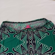 Sunny Leigh Women's Black & Green Elastic Waist Pull-On A Line Skirt Size XL image 9