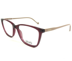 Liu Jo Eyeglasses Frames LJ2716 505 Beige Brown Clear Purple Cat Eye 52-... - $65.24