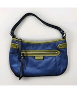 COACH Daisy Spectator Shoulder Tote Bag Purse Blue And Green - $55.71 CAD
