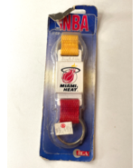 Vintage Buck-L-Bits Miami Heat NBA Carabiner Lanyard Team Keychain - £6.96 GBP
