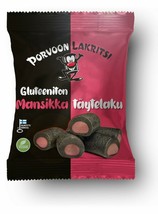 10 x 150g Porvoon Lakritsi Glutenfree licorice with strawberry flavored filling - £47.30 GBP