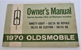 1970 Oldsmobile Ninety-Eight Delta 88 Royale Custom Owner's Manual Vtg. - $14.99