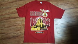 Nobles Mystic Shrine Short sleeve shirt Mason Masonic Red Short Tee AEAO... - $19.60