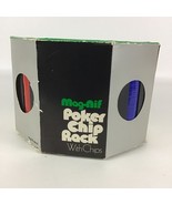 Poker Chip Revolving Rack Retractable Handle Interlocking Chips Vintage ... - $32.62