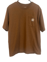 Carhartt Mens Brown Loose Fit Crew Neck Casual Outdoor T-Shirt Large - £13.02 GBP