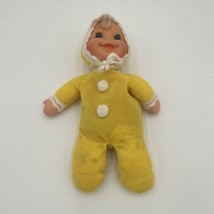 Vintage 1970 Booful Baby Original Yellow Doll Mattel Toy Ground Nut Shells Fill - £18.27 GBP
