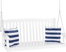 Best Choice Products 48In Wood Porch Swing Outdoor Patio Hanging Bench, ... - $155.95