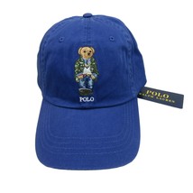 Polo Ralph Lauren Bear Twill Ball Cap Hat Royal Blue OS Adjustable NEW - $54.95