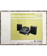 Vintage Operating Instruction Manual Panasonic Compact Stereo Model SE-2050 - €6,81 EUR