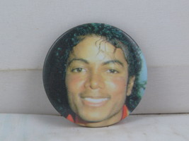 Vintage Michael Jackson Pin - 1980s Head Photo - Metal Pin  - £11.99 GBP