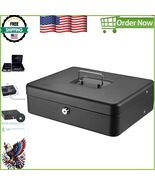 Compact Black Money Saving Box with Cash Tray &amp; Key Lock, 3.75 x 12 x 9.... - $959.90 MXN