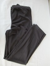 Susan Graver pants Liquid Knit Size 6 black  inseam 30&quot;  straight leg - £13.03 GBP