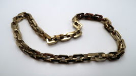 $350 EDDIE BORGO Supra Link Collar Necklace 17.75&quot; x 8mm Excellent Condi... - £35.59 GBP