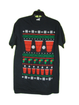 Christmas Beer Pong T-shirt Medium Men New - $10.69