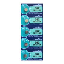 Murata 362 Battery SR721SW 1.55V Silver Oxide Watch Button Cell (10 Batt... - $82.37 MXN+