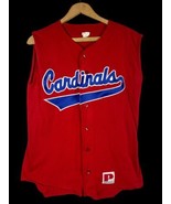 Vintage St Louis Cardinals Jersey Shirt Tank Top Small Mens Paramount 19... - £36.53 GBP