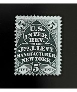 Jn. J. Levy 5c USA Internal Revenue RU12a Private Die, Proprietary, New ... - €26,24 EUR